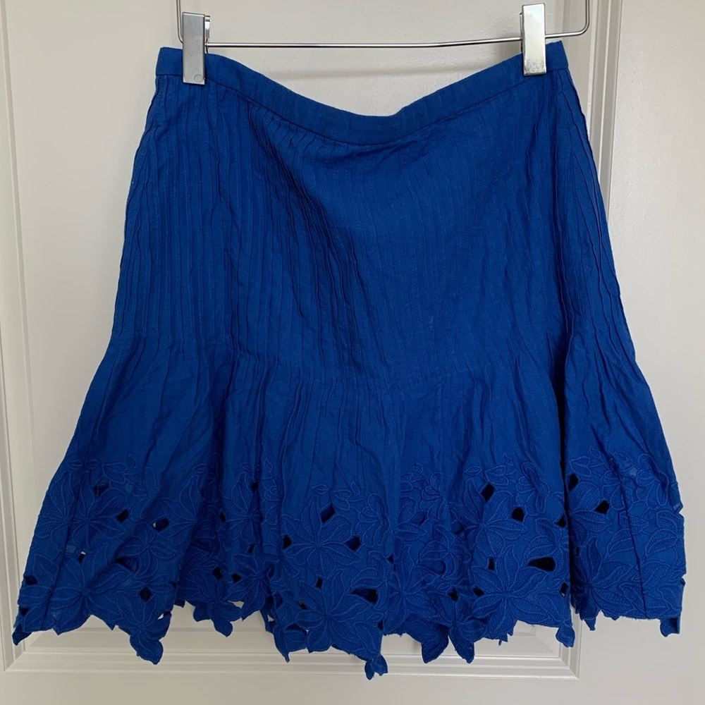 J.CREW Eyelet floral mini skirt - Picture 6 of 8